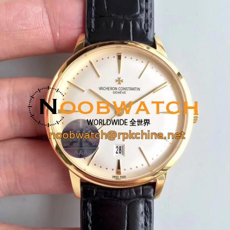 Replica Vacheron Constantin Patrimony 85180/000J-9231 MK Yellow Gold White Dial Swiss 2450 Q6