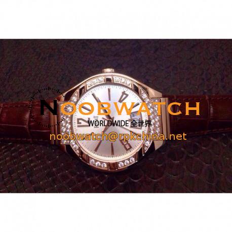 Replica Piaget Polo Rose Gold & Diamonds Silver Dial M9015