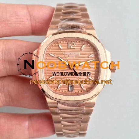 Replica Patek Philippe Ladies Nautilus 7118/1200R PF Rose Gold Rose Gold Dial Swiss 324SC