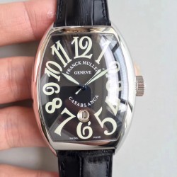 Replica Franck Muller Casablanca Date 8880 C DT TW Stainless Steel Black Dial Swiss 2824-2