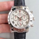 Replica Rolex Daytona Cosmograph 116520 JH Stainless Steel White Dial Swiss 4130 Run 6@SEC