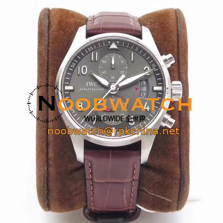 Replica IWC Pilot Spitfire Chronograph IW387802 ZF Stainless Steel Anthracite Dial Swiss 7750