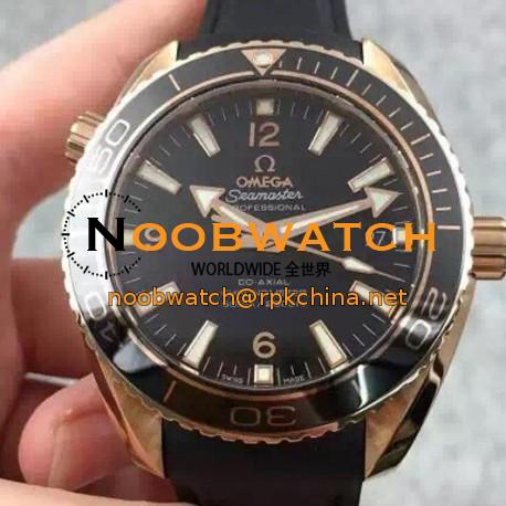 Replica Omega Planet Ocean Professional 45MM Rose Gold Black Dial Swiss 8501