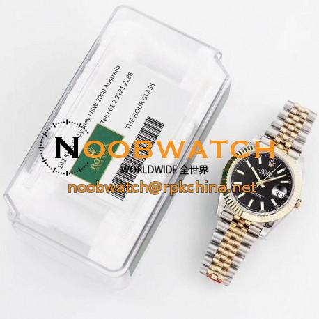 Replica Rolex Datejust II 116333 41MM GM Stainless Steel & Yellow Gold Black Dial Swiss 3235