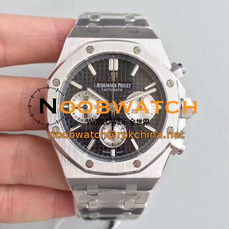 Replica Audemars Piguet Royal Oak Chronograph 26331 JH Stainless Steel Black Dial Swiss 7750