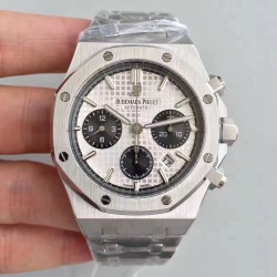 Replica Audemars Piguet Royal Oak Chronograph 26331 JH Stainless Steel White Dial Swiss 7750