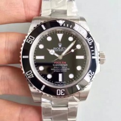 Replica Rolex Submariner FUCK EM 114060 N V6S Stainless Steel Black Dial Swiss 2836-2