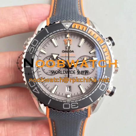 Replica Omega Seamaster Planet Ocean 600M Chronograph 215.92.46.51.99.001 OM V2 Stainless Steel Grey Dial Swiss 9900