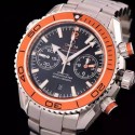 Replica Omega Seamaster Planet Ocean Chronograph 45MM Stainless Steel Black Dial Swiss 9300