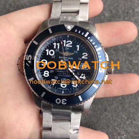 Replica Breitling Superocean II 44MM A17392D8/C910-162A GF Stainless Steel Blue Dial Swiss 2824-2