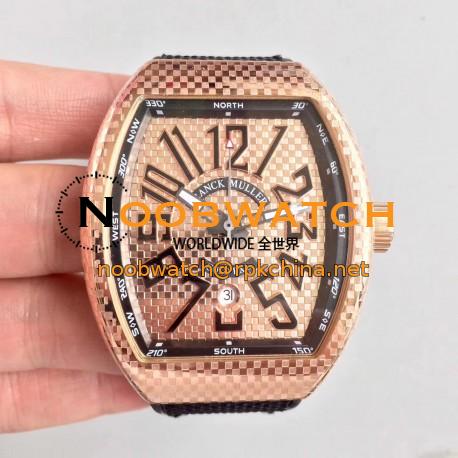 Replica Franck Muller Vanguard V45 ABF Rose Gold Rose Gold Dial Swiss 2824-2