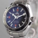 Replica Omega Seamaster Planet Ocean 45MM Stainless Steel Black Dial Swiss 8500