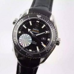 Replica Omega Planet Ocean Professional Lady 37MM Stainless Steel Black Dial Swiss movement 8520