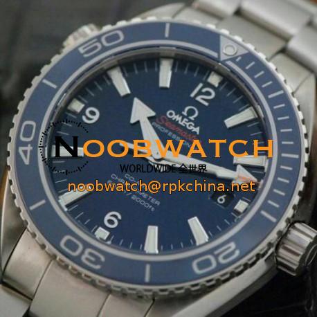 Replica Omega Seamaster Planet Ocean 45MM Stainless Steel Blue Dial Swiss 8500