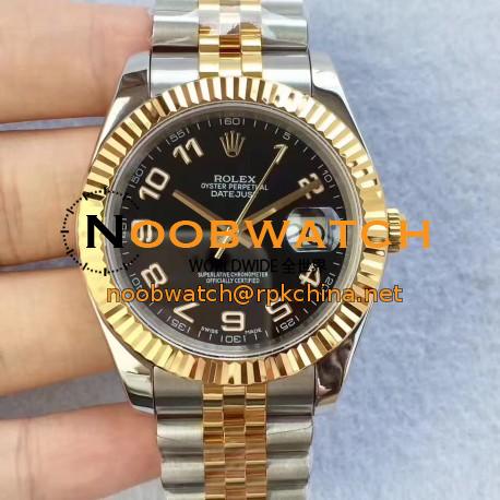 Replica Rolex Datejust II 126333 41MM N Stainless Steel & Yellow Gold Black Dial Swiss 2836-2