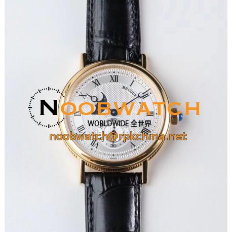 Replica Breguet Classique Moonphase 4396 GXG Yellow Gold Silver Dial Swiss 5165R