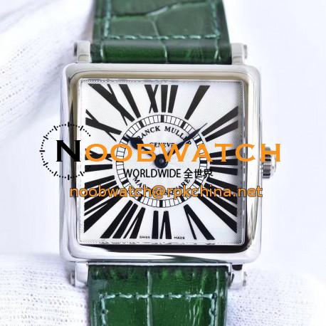 Replica Franck Muller Master Square Ladies 6002 M QZ R GF Stainless Steel White Dial Swiss Quartz