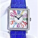 Replica Franck Muller Master Square Ladies 6002 M QZ D  GF Stainless Steel & Diamonds White Dial Swiss Quartz