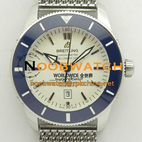 Replica Breitling Superocean Heritage II 46MM AB202012G828152A N Stainless Steel White Dial Swiss 2824-2