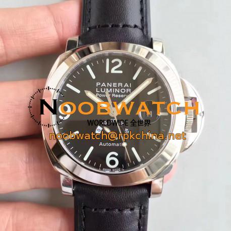 Replica Panerai Luminor Power Reserve PAM027 N Stainless Steel Black Dial Swiss 2824-2