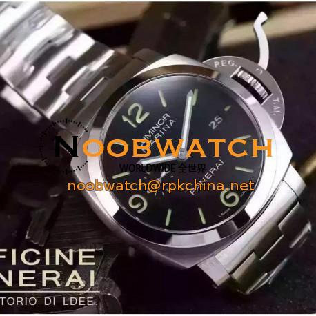 Replica Panerai Luminor Marina 1950 3 Days Automatic Acciaio PAM328 SF V5 Stainless Steel Black Dial Swiss P9000