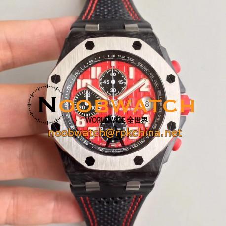 Replica Audemars Piguet Royal Oak Offshore Singapore GP F1 26190OS.OO.D003CU.01 JF V2 Forged Carbon Red Dial Swiss 7750