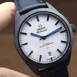 Replica Omega Constellation Globemaster 39MM PVD White Dial Swiss 8900