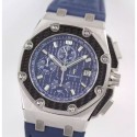 Replica Audemars Piguet Royal Oak Offshore Juan Pablo Montoya 26030PO.00.D021IN.01 JF V2 Stainless Steel Blue Dial Swiss 2840