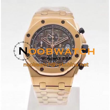 Replica Audemars Piguet Royal Oak Offshore Don Ramon De La Cruz 26192OR.D0801CR.01 JF V2 Rose Gold Grey Dial Swiss 7750