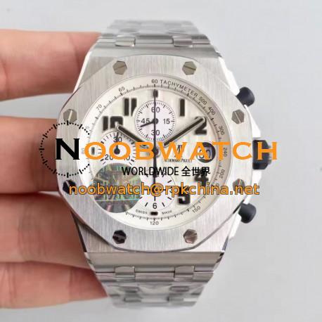 Replica Audemars Piguet Royal Oak Offshore Safari 26170ST.OO.D091CR.01 JF V2 Stainless Steel White Dial Swiss 7750