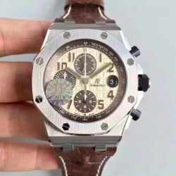 Replica Audemars Piguet Royal Oak Offshore 26470ST.OO.A801CR.01 JF V2 Stainless Steel Brown Dial Swiss 3126