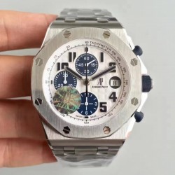 Replica Audemars Piguet Royal Oak Offshore Navy 26170ST.OO.D305CR.01 JF V2 Stainless Steel White Dial Swiss 7750