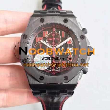 Replica Audemars Piguet Royal Oak Offshore Las Vegas 26186SN.OO.D101CR.01 JF V2 PVD Black Dial Swiss 7750