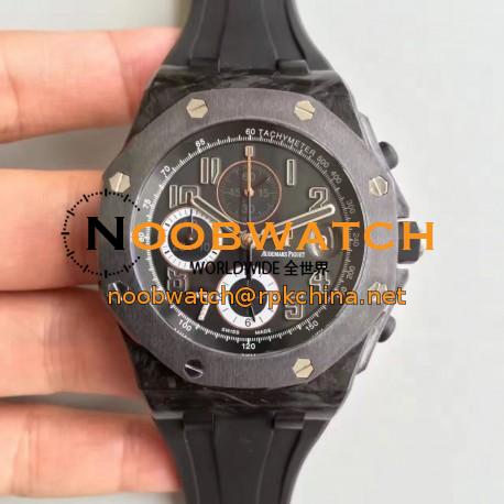 Replica Audemars Piguet Royal Oak Offshore Ginza 7 26205AU.OO.D002CR.01 JF V2 Forged Carbon Black Dial Swiss 3126