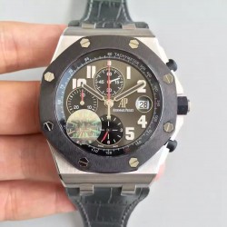 Replica Audemars Piguet Royal Oak Offshore Qatar 135Th Anniversary 26219IO.OO.D005CR.01 JF Titanium Anthracite Dial Swiss 3126