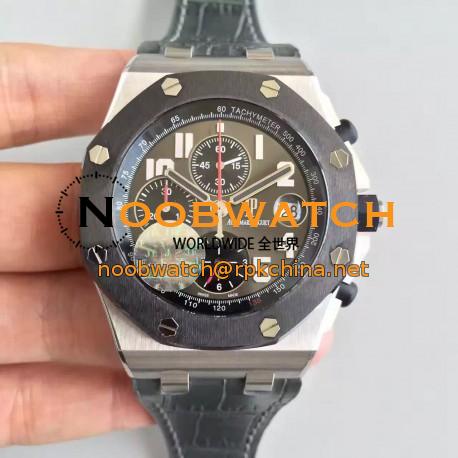 Replica Audemars Piguet Royal Oak Offshore Qatar 135Th Anniversary 26219IO.OO.D005CR.01 JF Titanium Anthracite Dial Swiss 3126