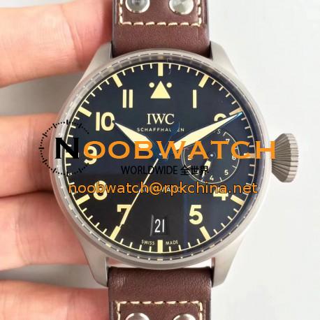 Replica IWC Big Pilot Heritage IW501004 ZF Titanium Black Dial Swiss 52110