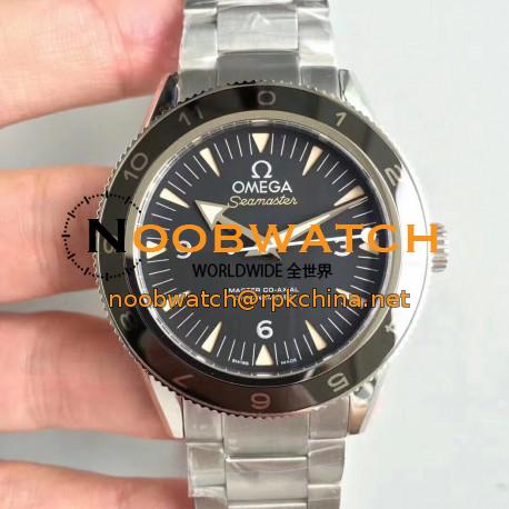 Replica Omega Seamaster 300 Spectre 007 Limited Edition 233.32.41.21.01.001 VS Stainless Steel Black Dial Swiss 8400