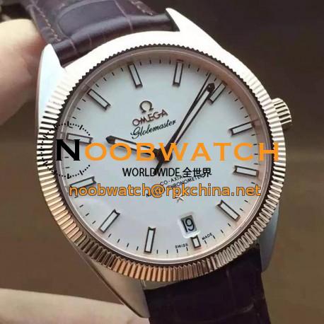 Replica Omega Constellation Globemaster 39MM Stainless Steel & Rose Gold White Dial Swiss 8501