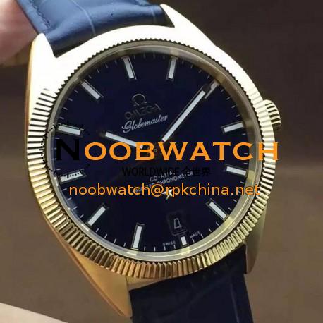 Replica Omega Constellation Globemaster 39MM Yellow Gold Blue Dial Swiss 8501