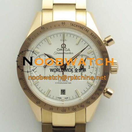 Replica Omega Speedmaster ´57 Co-Axial Chronograph 41.5MM 331.50.42.51.02.002 OM Rose Gold White Dial Swiss 9301