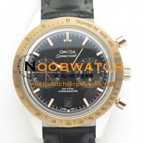 Replica Omega Speedmaster ´57 Chronograph 41.5MM 331.22.42.51.01.001 OM Stainless Steel & Rose Gold Black Dial Swiss 9301