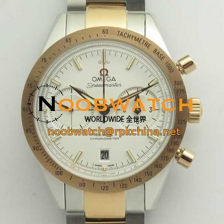 Replica Omega Speedmaster ´57 Chronograph 41.5MM 331.20.42.51.01.002 OM Stainless Steel & Rose Gold White Dial Swiss 9301