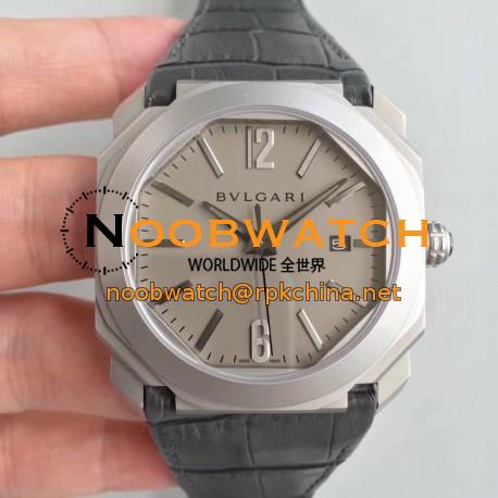 Replica Bvlgari Octo Solotempo 101964 JL Stainless Steel Grey Dial Swiss BVL193