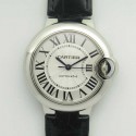 Replica Ballon Bleu De Cartier Ladies 33MM W6920085 AF Stainless Steel Silver Dial Swiss Calibre 076