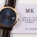 Replica Omega De Ville 39MM Rose Gold Blue Dial Swiss 2500