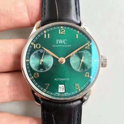 Replica IWC Portugieser 7 Days IW500708 ZF V4 Stainless Steel Green Dial Swiss 52010