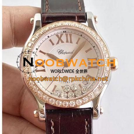 Replica Chopard Happy Sport 36MM Automatic 278582-6003 N Stainless Steel & Diamond Silver & Diamond Dial Swiss 2892