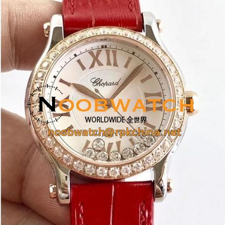 Replica Chopard Happy Sport 36MM Automatic 278582-6003 N Stainless Steel & Diamond Silver & Diamond Dial Swiss 2892