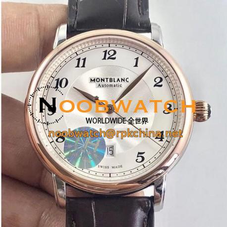 Replica Montblanc Star Legacy Automatic 42MM 117576 TH Stainless Steel & Rose Gold Silver Dial Swiss MB 24.01